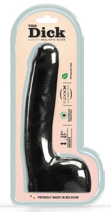 Gode Romeo The Dick 18 x 4.5 cm Noir