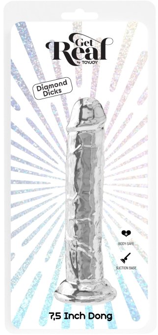 Gode Sans Bourse Diamond Dick 20 x 4cm Transparent