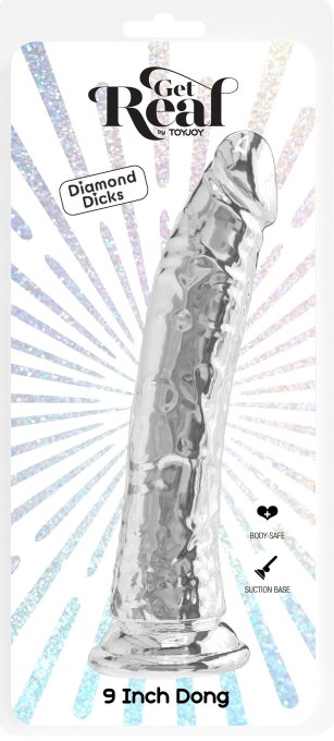 Gode Sans Bourse Diamond Dick 23 x 4.5cm Transparent