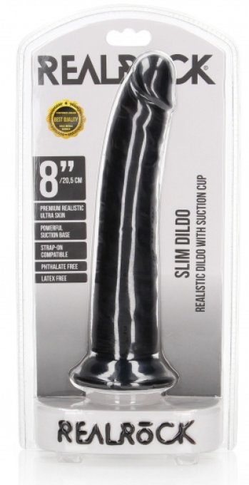 Gode Slim RealRock 20 x 4.6cm Noir