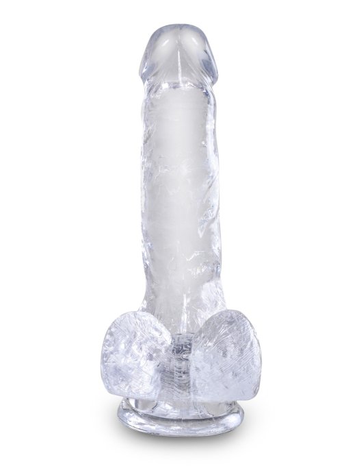 Gode transparent king Cock 13.5 x 3.5cm