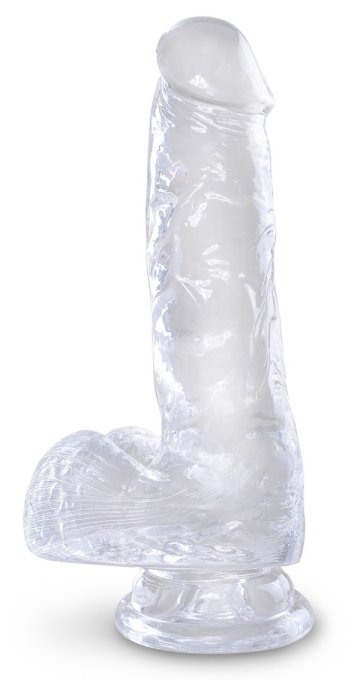 Gode transparent king Cock 13.5 x 3.5cm