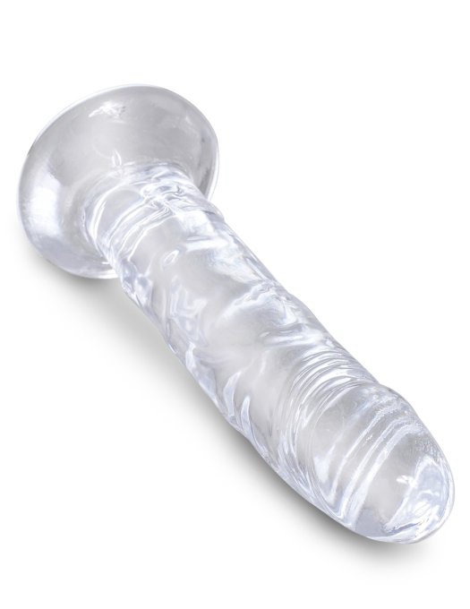 Gode transparent King Cock 16 x 3.7cm