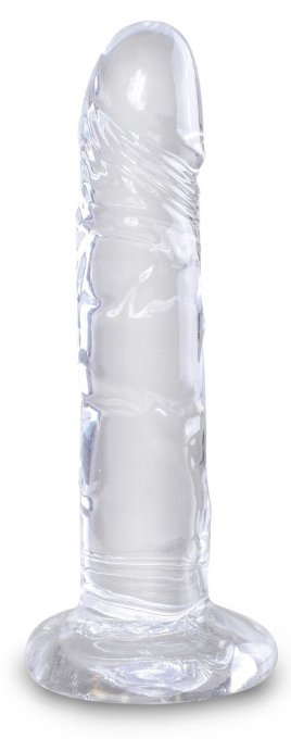 Gode transparent King Cock 16 x 3.7cm