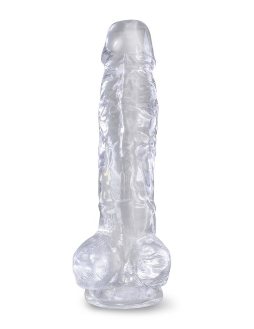 Gode transparent King Cock 18 x 4.7cm