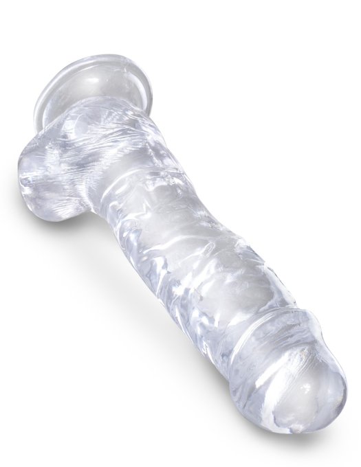 Gode transparent King Cock 18 x 4.7cm