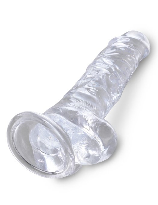 Gode transparent King Cock 18 x 4.7cm