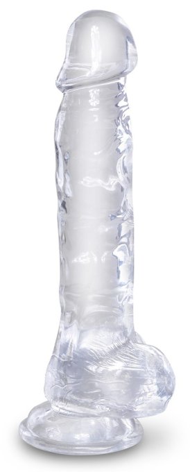 Gode transparent King Cock 18 x 4.7cm