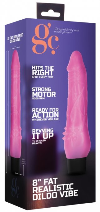 Gode vibrant Dildo Vibe Fat 17 x 5cm Rose