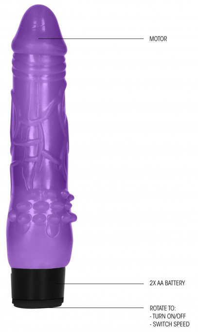 Gode vibrant Dildo Vibe Fat 17 x 5cm Violet