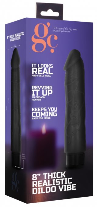 Gode vibrant Dildo Vibe Thick 17 x 4.2cm Noir