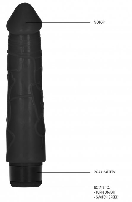 Gode vibrant Dildo Vibe Thick 17 x 4.2cm Noir