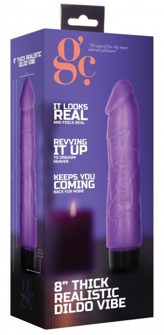 Gode vibrant Dildo Vibe Thick 17 x 4.2cm Violet