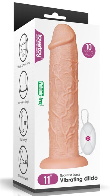 Gode vibrant Long Dildo 25 x 6 cm