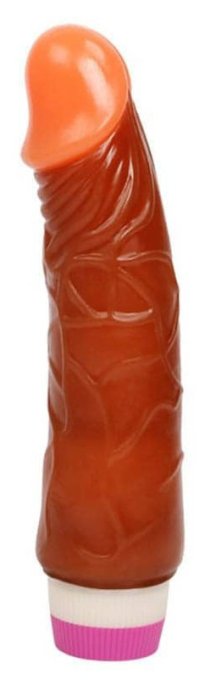 Gode vibrant Pleasure Fantasy16 x 4.5cm Marron