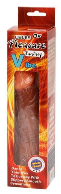 Gode vibrant Pleasure Fantasy16 x 4.5cm Marron