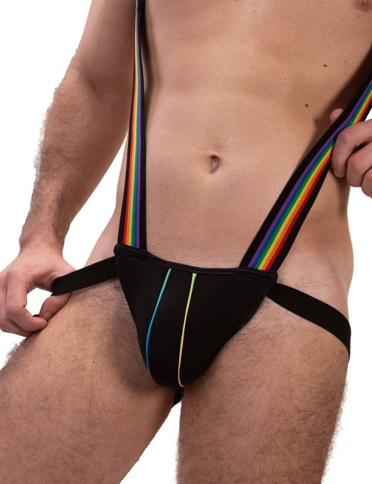 Harnais Jock Pride Infinity Noir