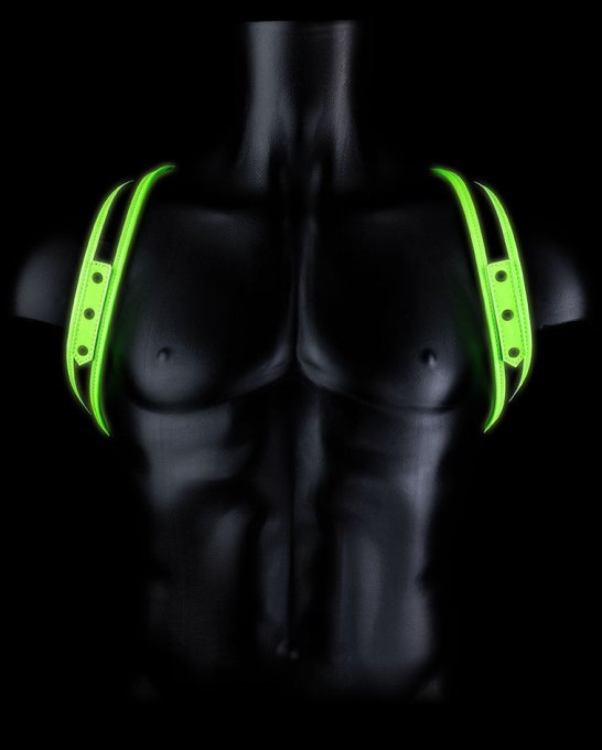 Harnais phosphorescent Sling Glow Noir-Vert Néon