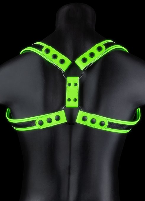 Harnais phosphorescent Sling Glow Noir-Vert Néon