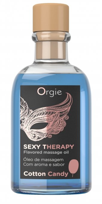 Huile de massage Embrassable SEXY THERAPY Barbe à papa 100ml