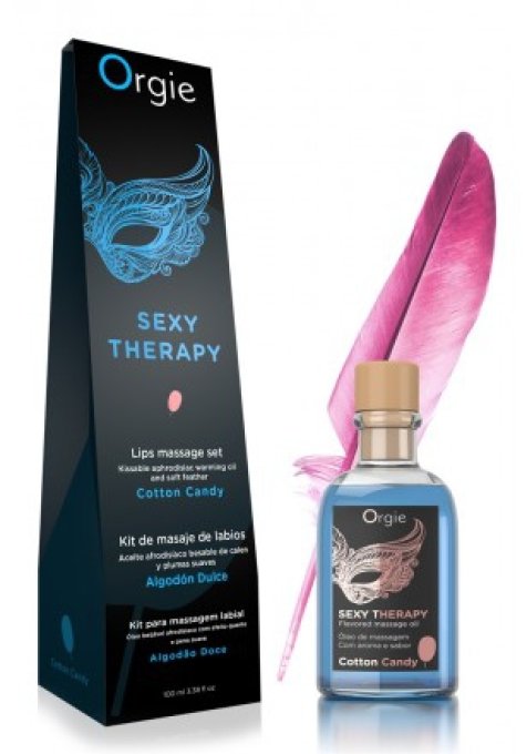 Huile de massage Embrassable SEXY THERAPY Barbe à papa 100ml