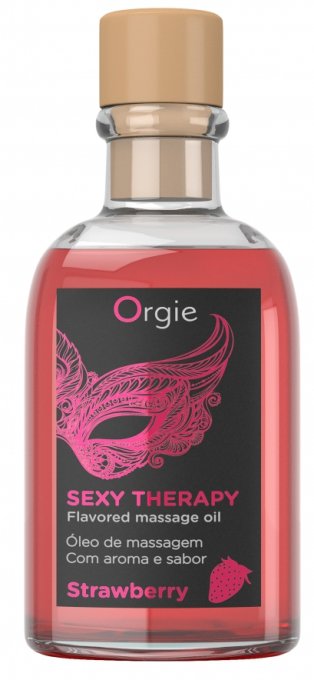 Huile de massage embrassable Sexy Therapy Fraise 100ml