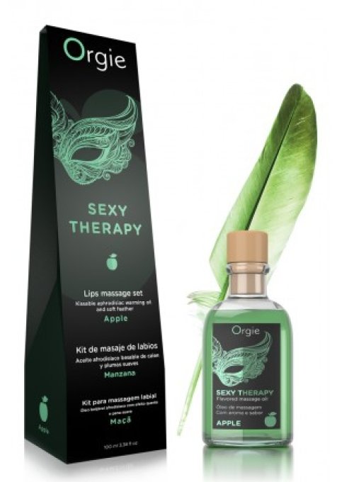 Huile de massage embrassable Sexy Therapy Pomme 100ml