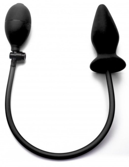 Plug gonflable Ouch en silicone noir