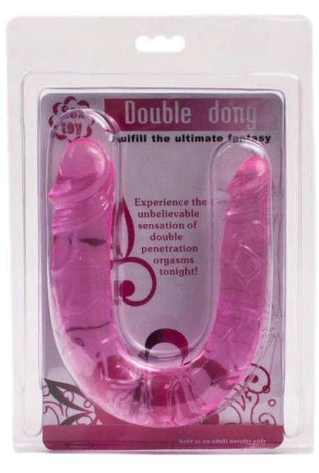 Jelly Double Dildo 11 x 3 cm Rose