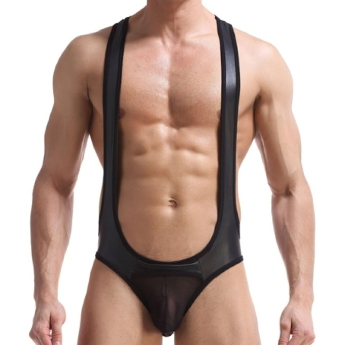 Jock-Singlet Motor Noir