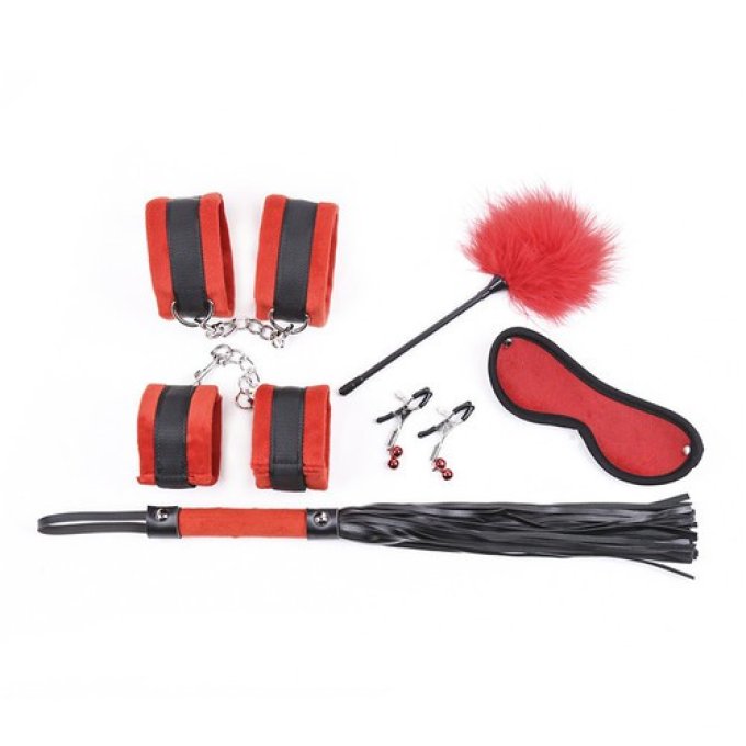 Kit Bondage 5 Pièces Rouge