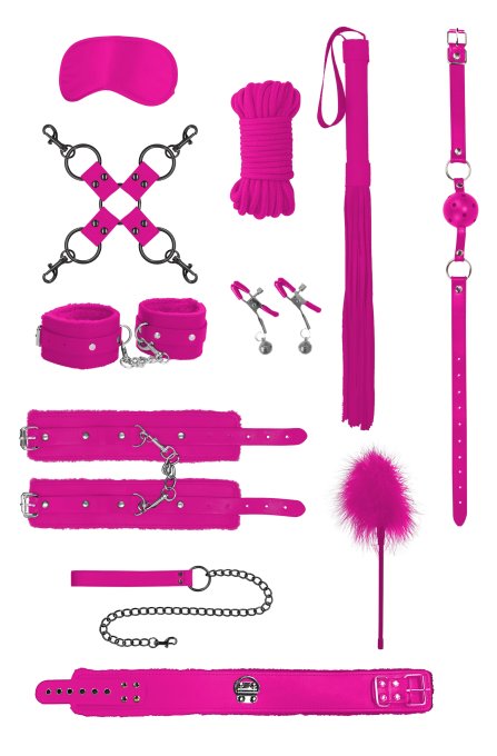 Kit Bondage Intermédiaire 10 Pièces Rose