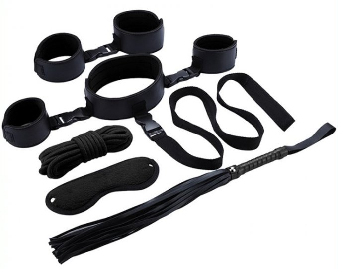 Kit Bondage Néoprène 6 pièces