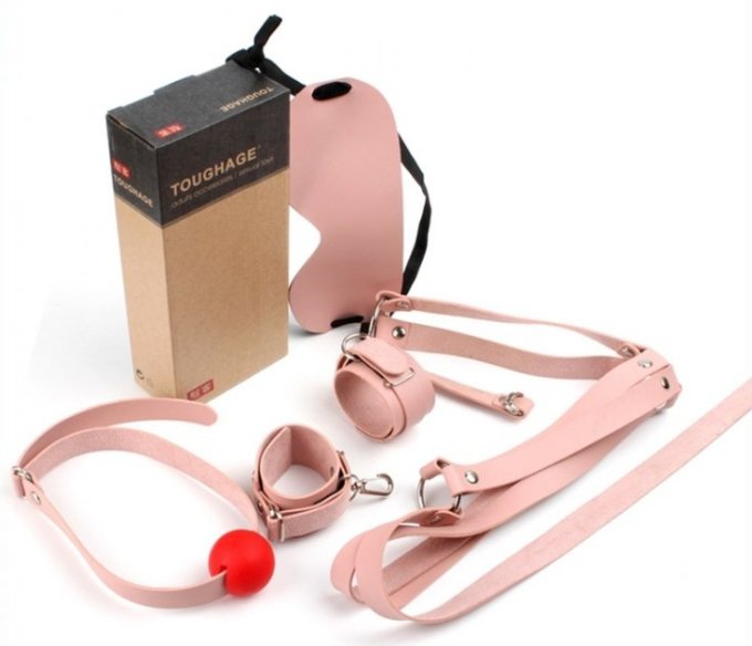 Kit d'Initiation BDSM Obedience 4 Pièces Rose