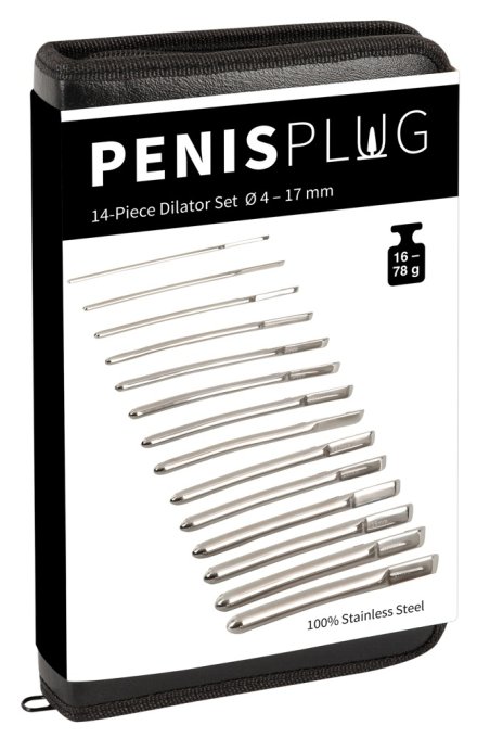 Kit de 14 Tiges Dilator Progress 13.5 cm - Diamètre 4 à 17mm