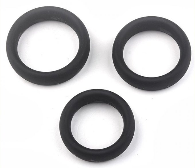 Kit de 3 cockrings silicone Thick Set