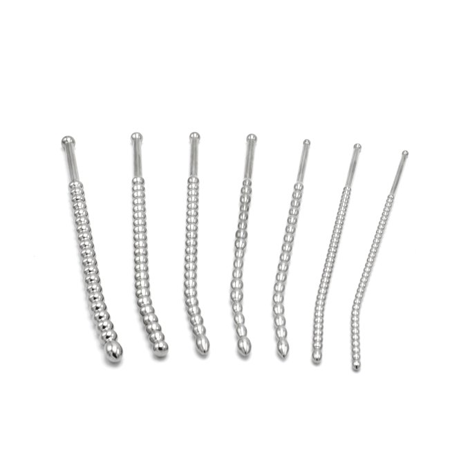 Kit de 7 Tiges d'urètre Beaded Dilator 20 cm - Diamètres 5 à 10mm