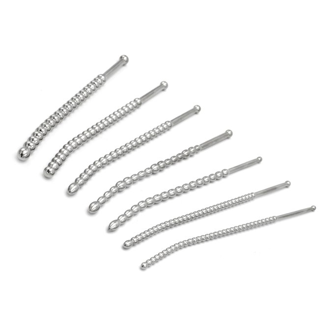 Kit de 7 Tiges d'urètre Beaded Dilator 20 cm - Diamètres 5 à 10mm