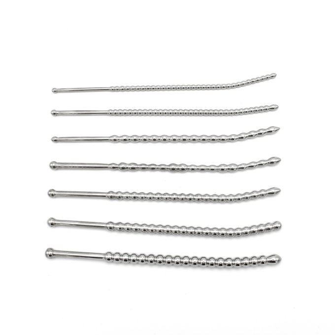 Kit de 7 Tiges d'urètre Beaded Dilator 20 cm - Diamètres 5 à 10mm