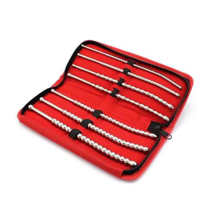 Kit de 7 Tiges d'urètre Beaded Dilator 20 cm - Diamètres 5 à 10mm