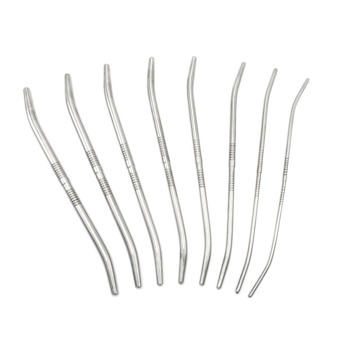 Kit de 8 Tiges d'urètre end Curve 14 cm - Diamètres 4 à 13mm