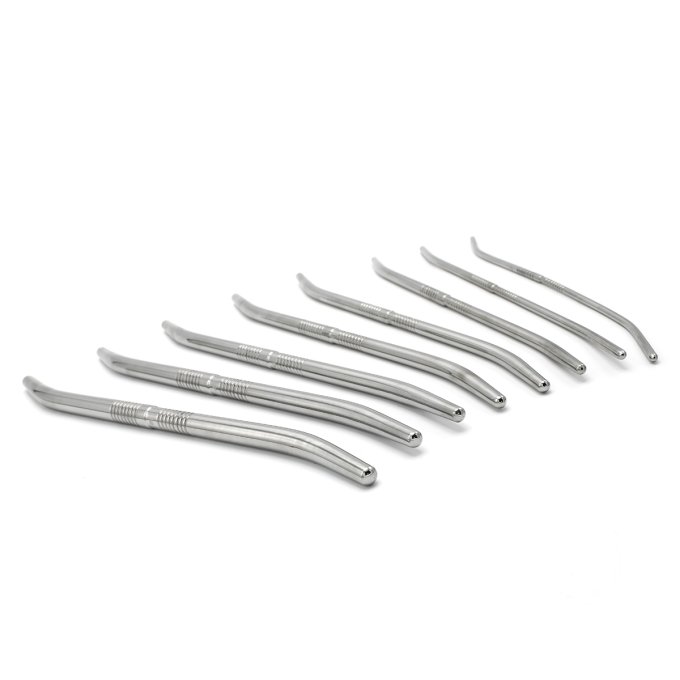 Kit de 8 Tiges d'urètre end Curve 14 cm - Diamètres 4 à 13mm