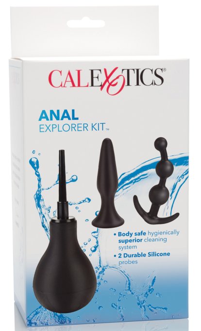 Kit Explorer Plairi Anal - Poire de lavement + plugs