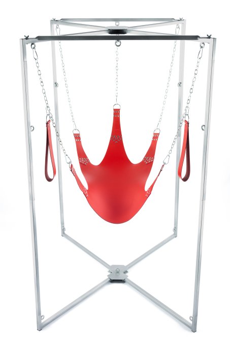 Kit Sling Cuir 5 Points Rouge Armature Grise