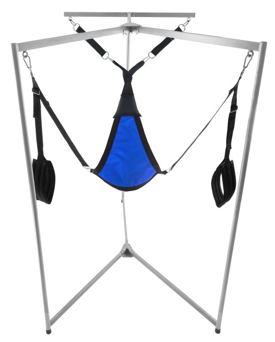 Kit Sling Tissu Triangle Bleu Armature Grise