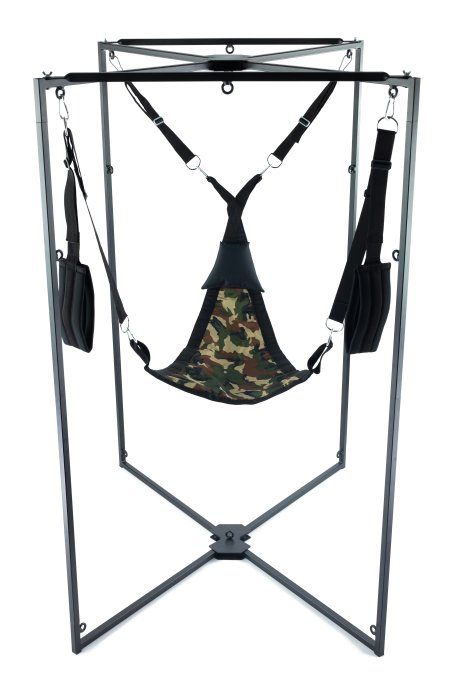 Kit Sling Tissu Triangle Camouflage Armature Noire