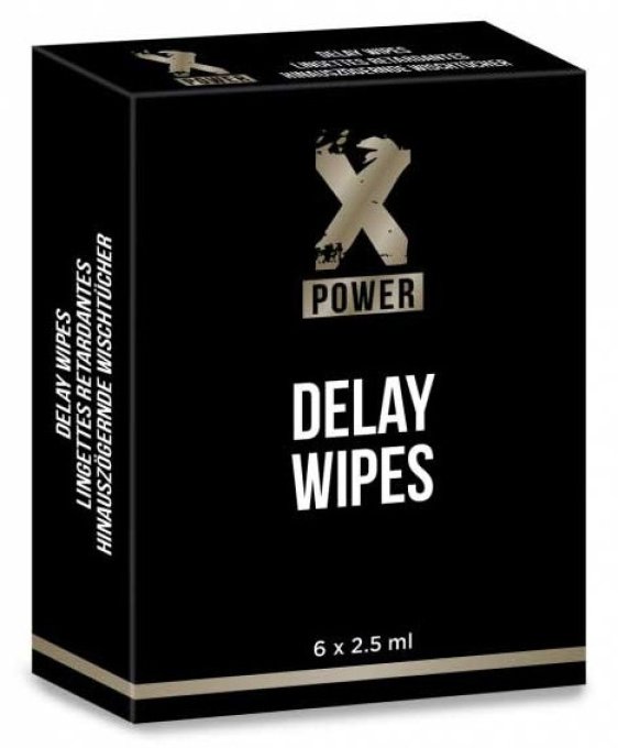 Lingetttes retardantes Delay Wipes XPower x6