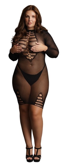 Robe sexy Grande Taille LONG SLEEVE Noire