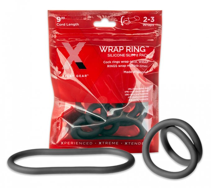 Lot 2 cockring silicone Wrap Ring 23cm