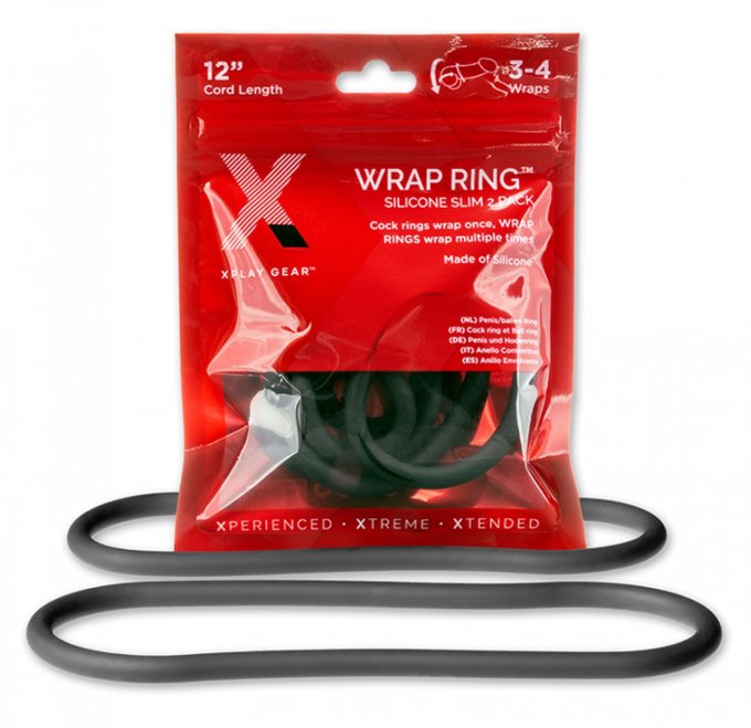 Lot 2 Cockrings silicone Wrap Ring 30cm